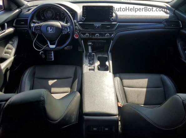 1HGCV1F34MA031498 2021 HONDA ACCORD Gray Widok deski rozdzielczej