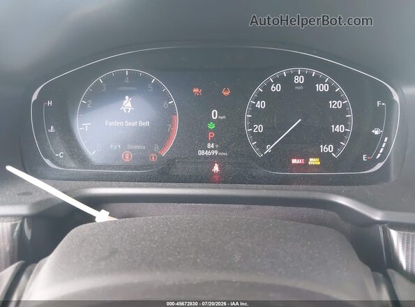 1HGCV1F34MA052674 2021 HONDA ACCORD White Widok tylnych siedzeń