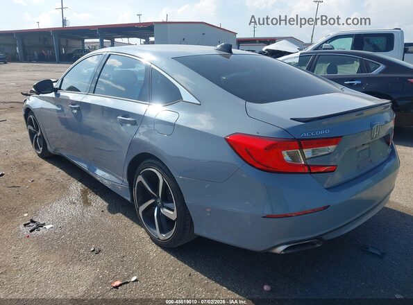 1HGCV1F34MA086369 2021 HONDA ACCORD Gray Rear left