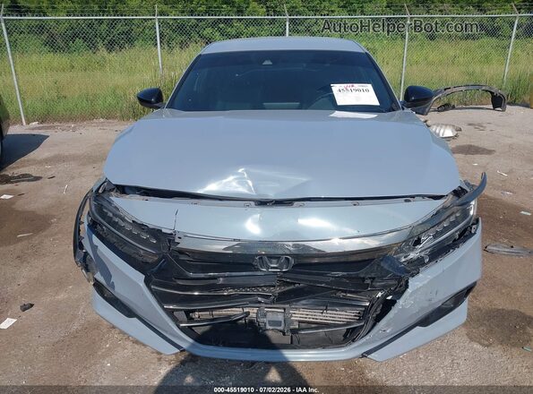 1HGCV1F34MA086369 2021 HONDA ACCORD Gray Instrument cluster view