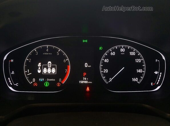 1HGCV1F34MA098909 2021 HONDA ACCORD Red Widok zestawu wskaźników