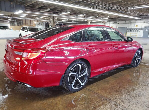 1HGCV1F34MA098909 2021 HONDA ACCORD Red Tył prawy
