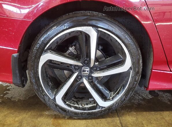 1HGCV1F34MA098909 2021 HONDA ACCORD Red 