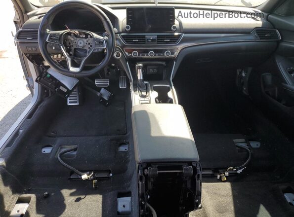 1HGCV1F34MA107799 2021 HONDA ACCORD Gray Widok deski rozdzielczej