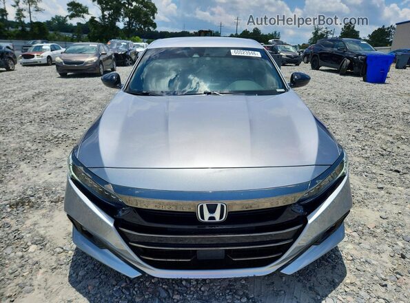 1HGCV1F34MA107883 2021 HONDA ACCORD Silver Front view