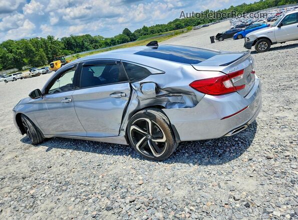 1HGCV1F34MA107883 2021 HONDA ACCORD Silver Rear left