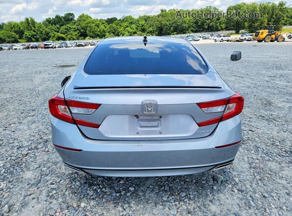 1HGCV1F34MA107883 2021 HONDA ACCORD Silver Rear view