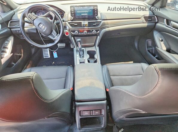 1HGCV1F34MA107883 2021 HONDA ACCORD Silver Dashboard view