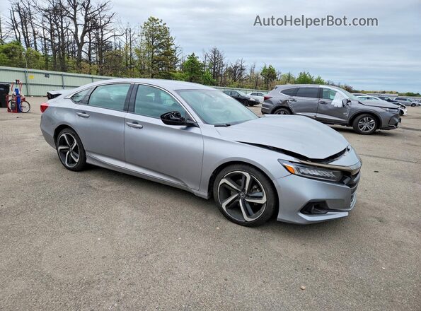 1HGCV1F34NA036346 2022 HONDA ACCORD Серебряный Передняя правая четверть