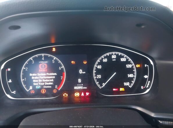 1HGCV1F34NA124443 2022 HONDA ACCORD White Widok tylnych siedzeń