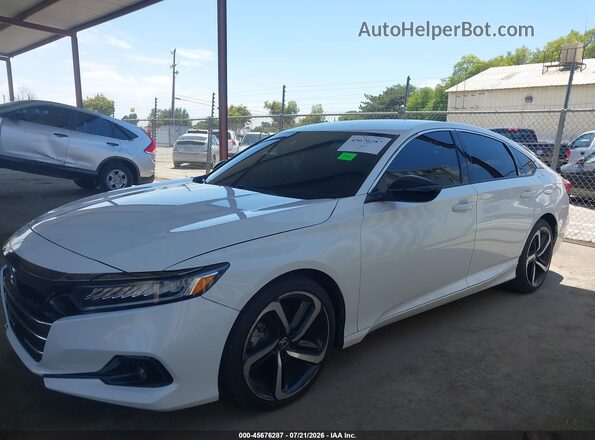 1HGCV1F34NA124443 2022 HONDA ACCORD White Widok wnętrza 360 stopni