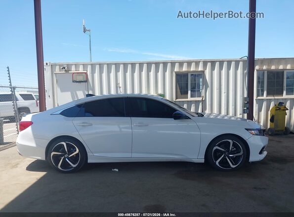 1HGCV1F34NA124443 2022 HONDA ACCORD White Widok wnętrza z tyłu