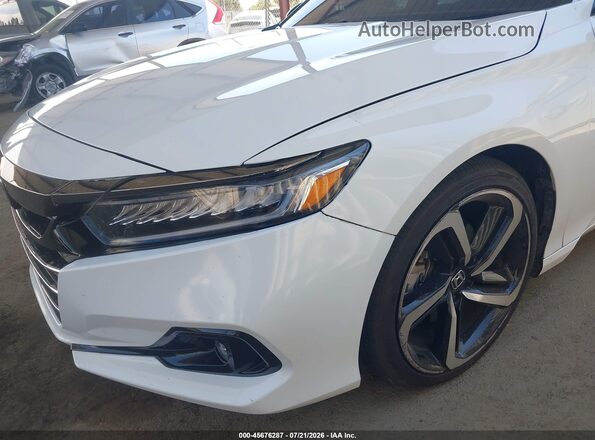 1HGCV1F34NA124443 2022 HONDA ACCORD White 