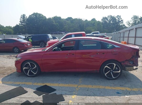 1HGCV1F35JA015385 2018 HONDA ACCORD Red Панорамний вид салону 360°