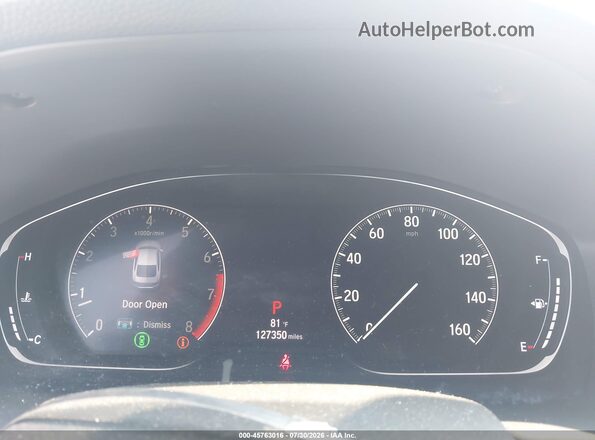 1HGCV1F35JA015385 2018 HONDA ACCORD Red Вид задніх сидінь