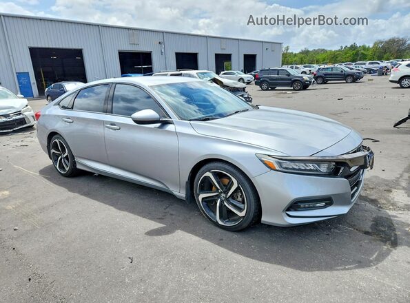 1HGCV1F35JA025303 2018 HONDA ACCORD Silver Front right