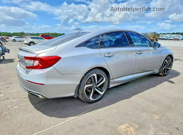 1HGCV1F35JA025303 2018 HONDA ACCORD Silver Rear right