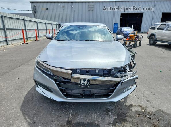 1HGCV1F35JA025303 2018 HONDA ACCORD Silver Front view