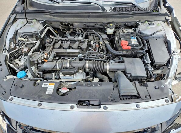 1HGCV1F35JA025303 2018 HONDA ACCORD Silver Rear interior view