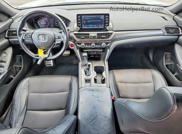 1HGCV1F35JA025303 2018 HONDA ACCORD Silver Dashboard view