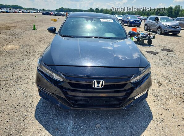 1HGCV1F35JA030064 2018 HONDA ACCORD Black Vista frontal