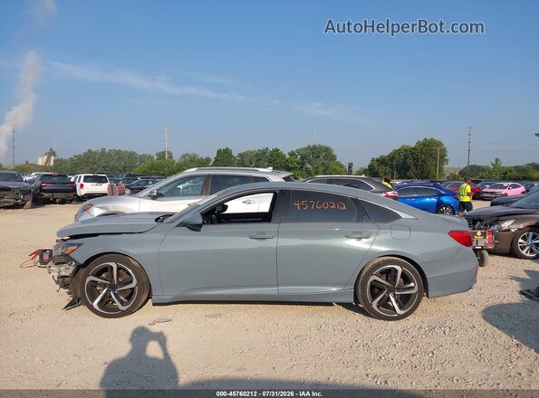1HGCV1F35JA095271 2018 HONDA ACCORD Синий 