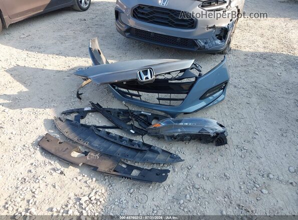 1HGCV1F35JA095271 2018 HONDA ACCORD Синий Вид щитка приборов