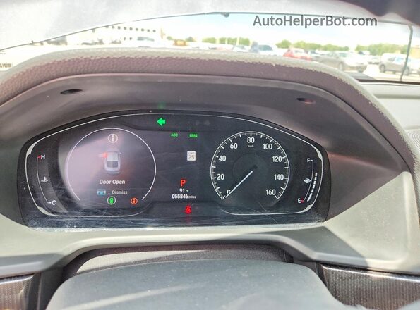 1HGCV1F35JA097960 2018 HONDA ACCORD Gray Widok zestawu wskaźników