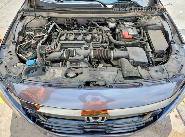 1HGCV1F35JA097960 2018 HONDA ACCORD Gray Widok wnętrza z tyłu