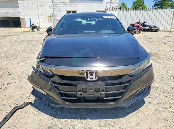 1HGCV1F35JA125921 2018 HONDA ACCORD Черный Вид спереди