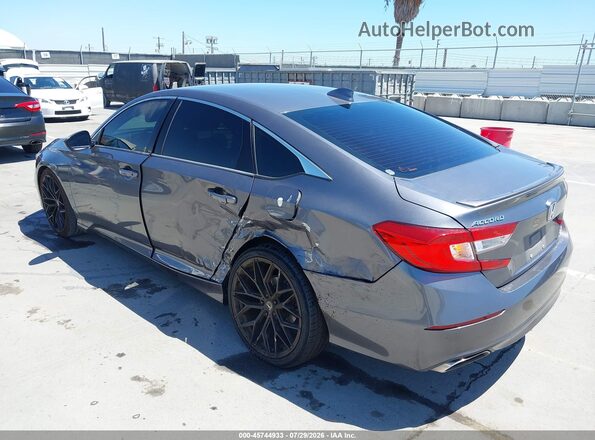 1HGCV1F35JA132495 2018 HONDA ACCORD Gray Vista frontal
