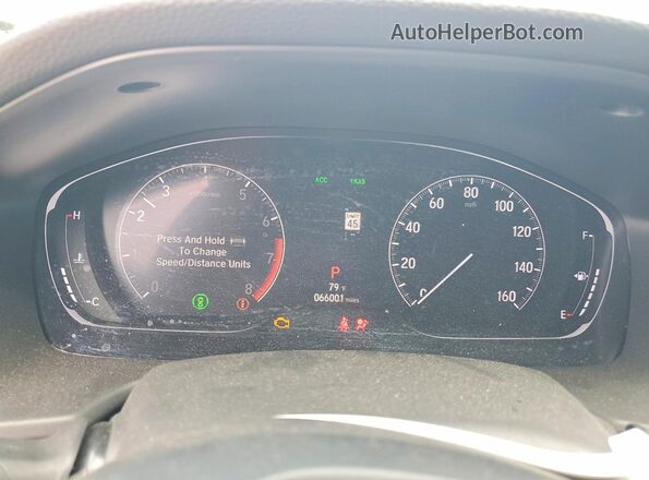 1HGCV1F35JA153184 2018 HONDA ACCORD Черный Вид щитка приборов