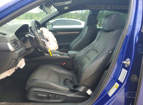1HGCV1F35JA153184 2018 HONDA ACCORD Черный Вид салона спереди