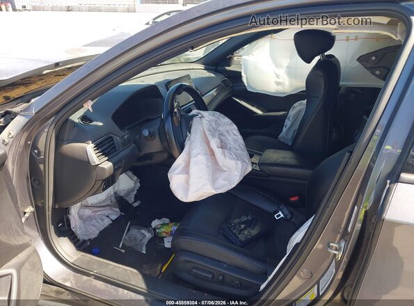 1HGCV1F35JA167005 2018 HONDA ACCORD Gray წინა სალონის ხედი