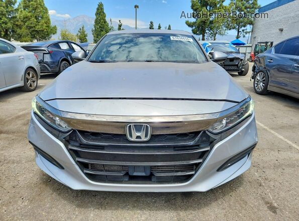 1HGCV1F35JA188792 2018 HONDA ACCORD Silver Вид спереду