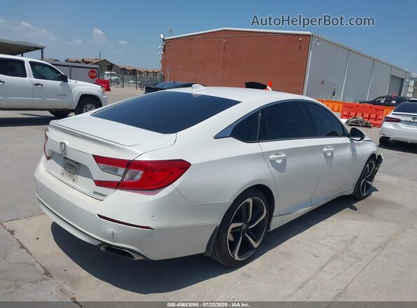 1HGCV1F35JA201864 2018 HONDA ACCORD White უკანა მარჯვენა