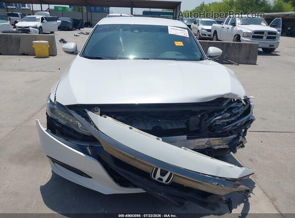 1HGCV1F35JA201864 2018 HONDA ACCORD White ხელსაწყოთა პანელის ხედი