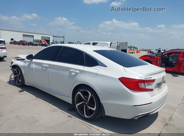 1HGCV1F35JA201864 2018 HONDA ACCORD White უკანა მარცხენა
