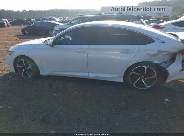1HGCV1F35JA222245 2018 HONDA ACCORD White Սալոնի 360 աստիճան տեսք