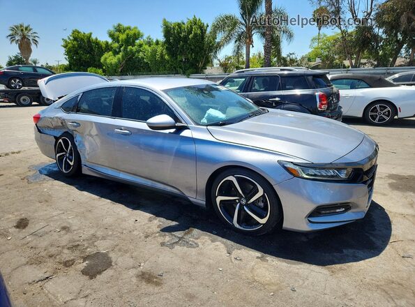 1HGCV1F35JA246254 2018 HONDA ACCORD Silver Przód prawy
