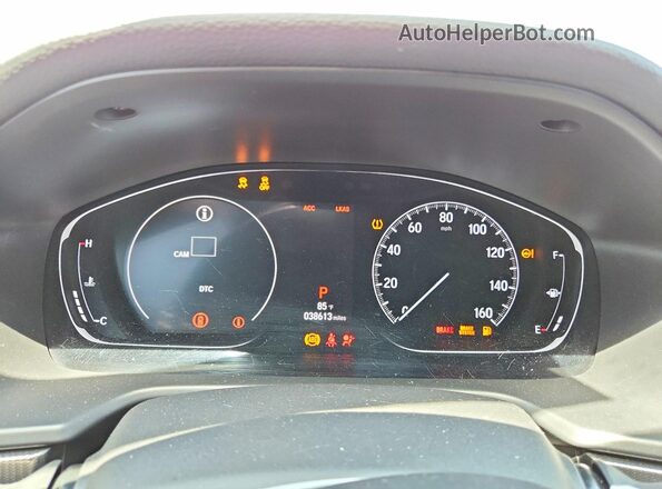 1HGCV1F35JA246254 2018 HONDA ACCORD Silver Widok zestawu wskaźników