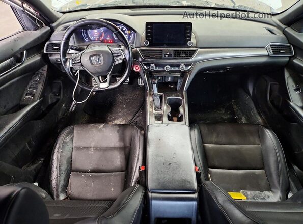 1HGCV1F35JA260574 2018 HONDA ACCORD White Առջևի վահանակի տեսք