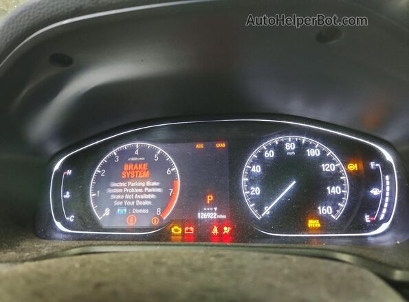 1HGCV1F35JA260574 2018 HONDA ACCORD White Սարքավորումների վահանակի տեսք