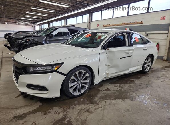 1HGCV1F35JA260574 2018 HONDA ACCORD White Սալոնի 360 աստիճան տեսք