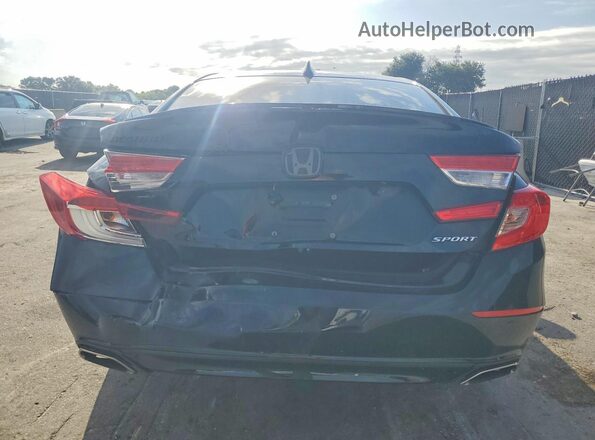 1HGCV1F35KA004498 2019 HONDA ACCORD Black Հետևի տեսք
