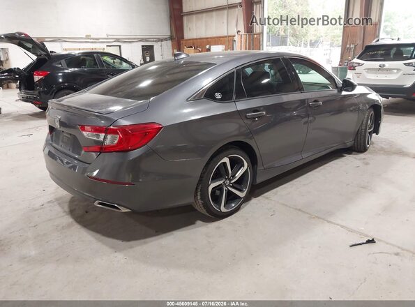 1HGCV1F35KA024637 2019 HONDA ACCORD Серый Задняя правая четверть