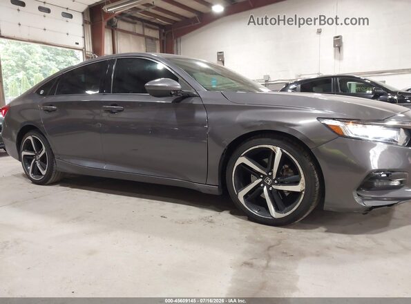 1HGCV1F35KA024637 2019 HONDA ACCORD Серый Вид спереди