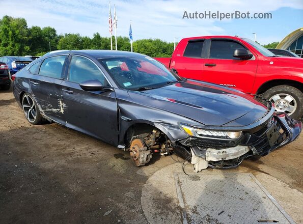 1HGCV1F35KA024847 2019 HONDA ACCORD Gray Przód prawy