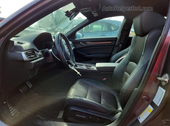 1HGCV1F35KA024847 2019 HONDA ACCORD Gray Widok wnętrza z przodu