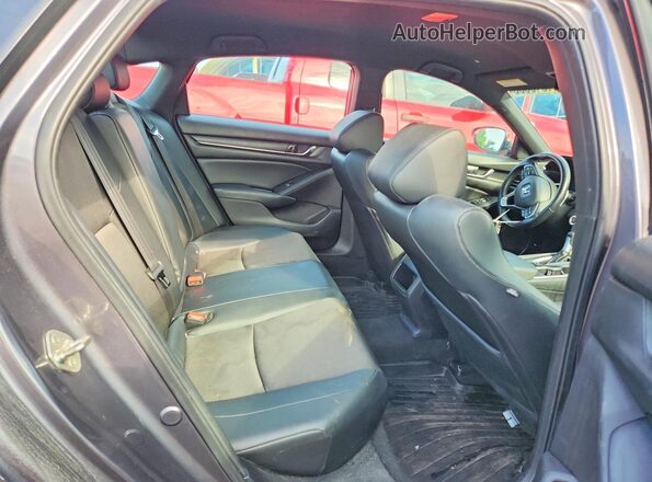 1HGCV1F35KA024847 2019 HONDA ACCORD Gray Widok tylnych siedzeń